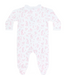 Crossover Footie | Bunny Toile Pink - The Yellow Canary