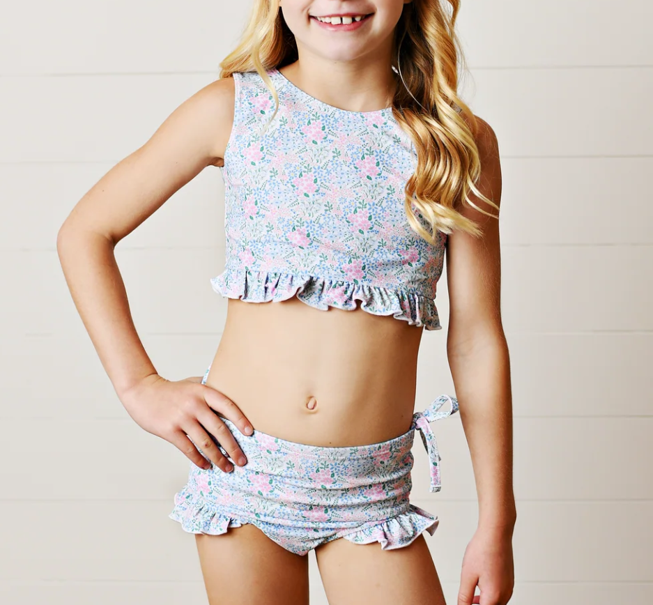 Two Piece Swim | Ditsy Floral - The Yellow Canary