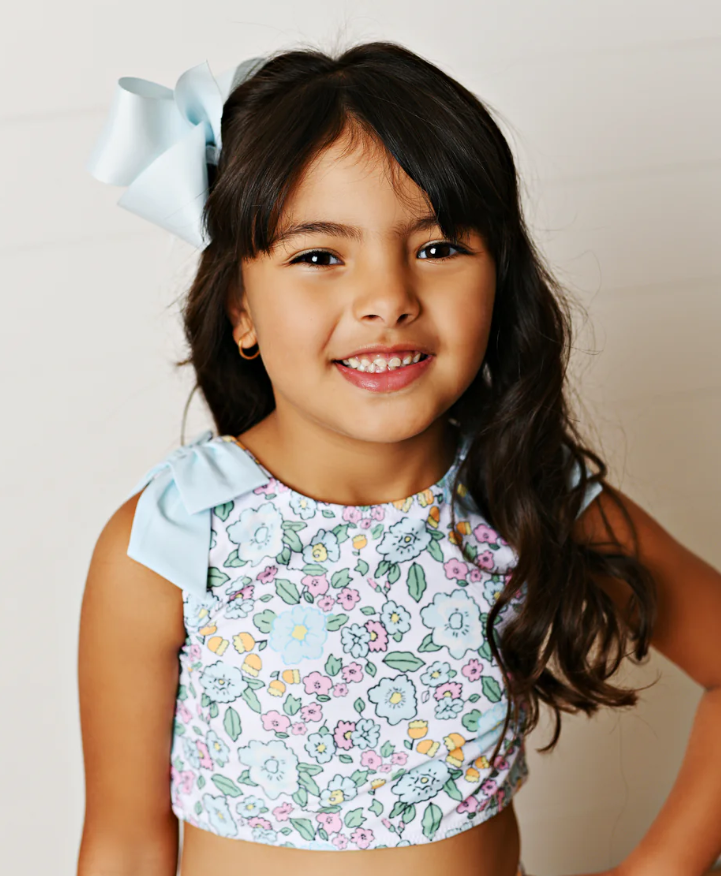 Two Piece Swim | Aqua Bloom - The Yellow Canary