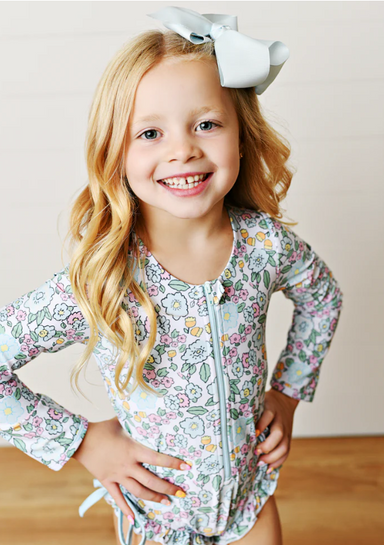 One Piece Swim | Aqua Bloom - The Yellow Canary