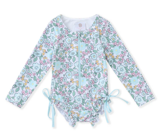 One Piece Swim | Aqua Bloom - The Yellow Canary