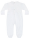 Girls Smocked Footie | White - The Yellow Canary