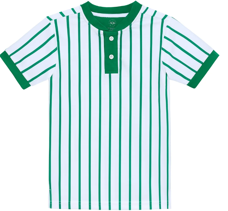 Blade Shirt | Green Stripe - The Yellow Canary