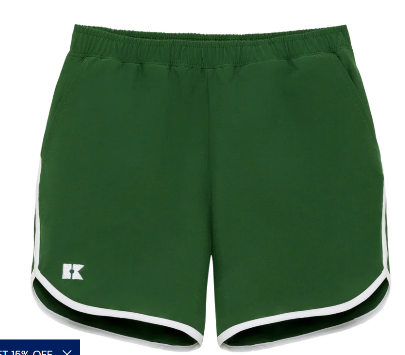 Super Short | Green Retro Stripe - The Yellow Canary