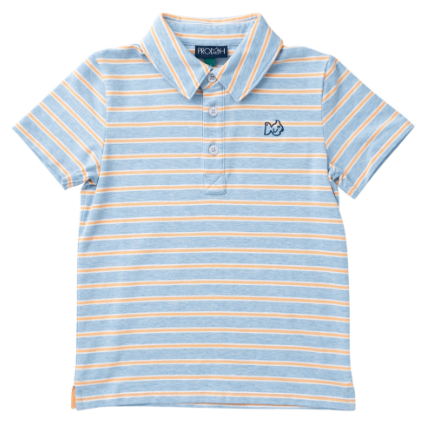 Windsurfer Polo | Chiffon Stripe - The Yellow Canary