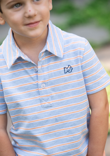 Windsurfer Polo | Chiffon Stripe - The Yellow Canary