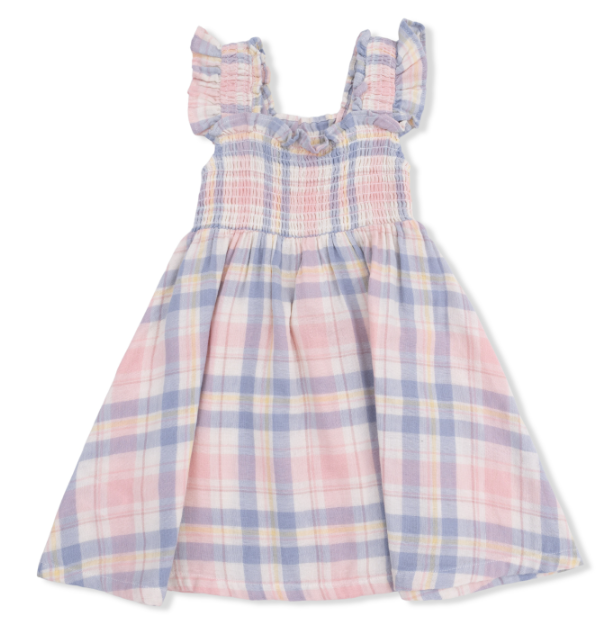 Dress & Bloomer | Dusty Plaid - The Yellow Canary