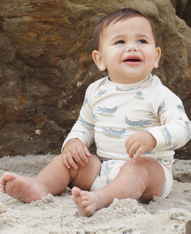RASHGUARD SET ALLIGATORS - The Yellow Canary