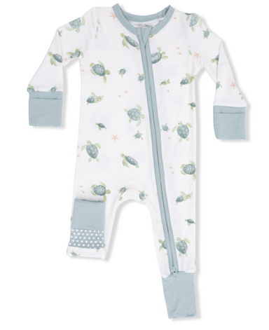 Zip Romper | Sea Turtles - The Yellow Canary