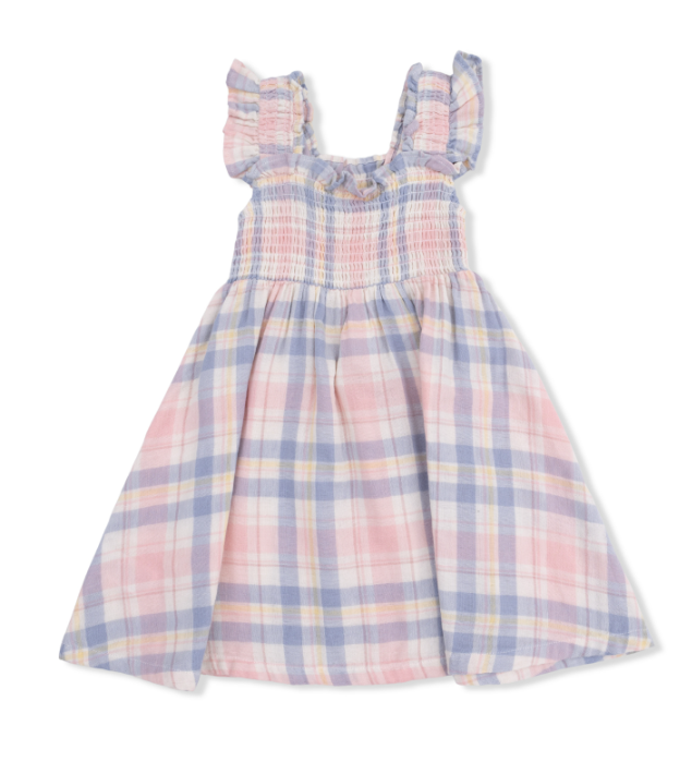 Dress & Bloomer | Dusty Plaid - The Yellow Canary