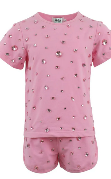 Pink Gem Short Set - The Yellow Canary