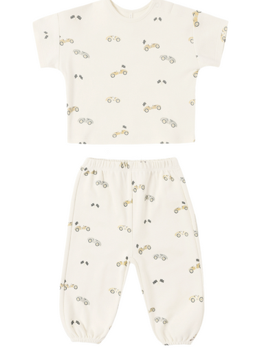 Jersey Pant Set | Race Car - The Yellow Canary