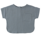 Woven Boxy Top | Ocean - The Yellow Canary