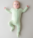Zippered Footie | basil - The Yellow Canary