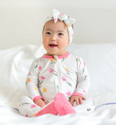 Zippered Footie | Tulip - The Yellow Canary