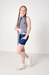 Tennis Dress | Navy Thin Stripe - The Yellow Canary