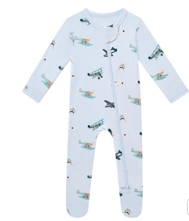 Zippered Footie | Take off - The Yellow Canary