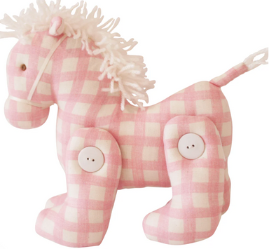 Jointed Pony | Pink Check - The Yellow Canary