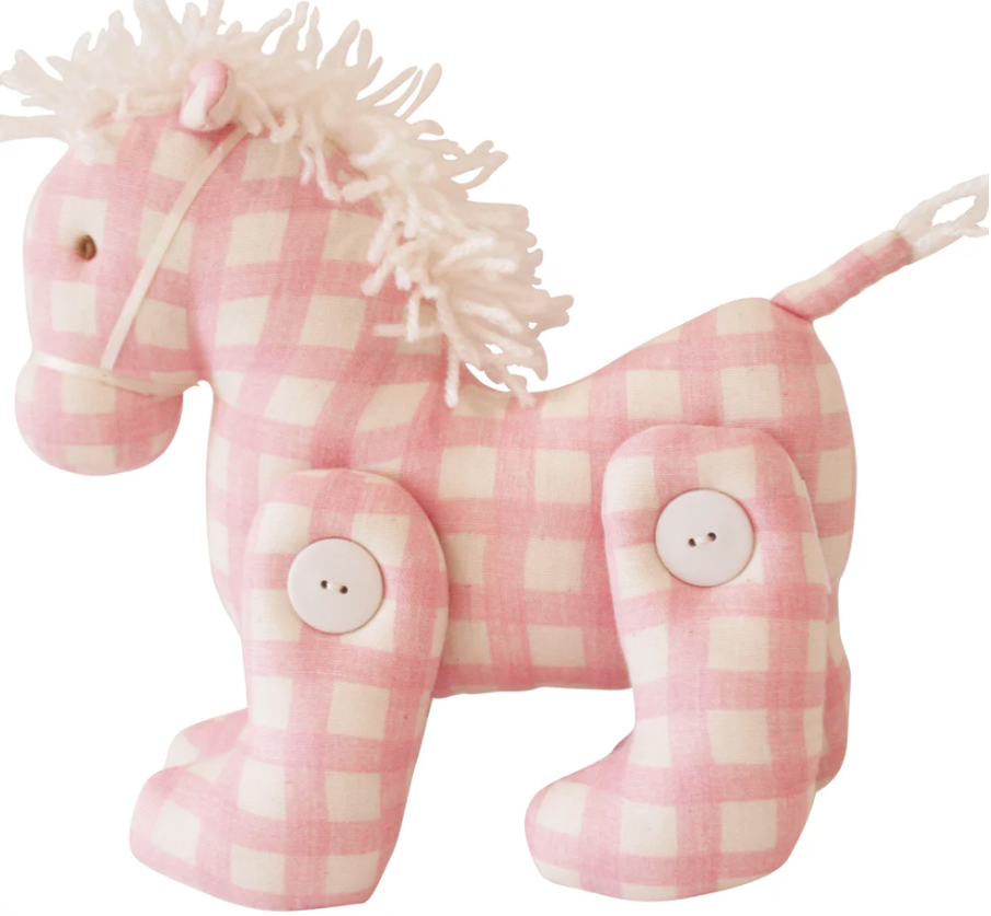 Jointed Pony | Pink Check - The Yellow Canary