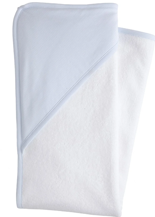 Hooded Towel | Blue Stripe - The Yellow Canary