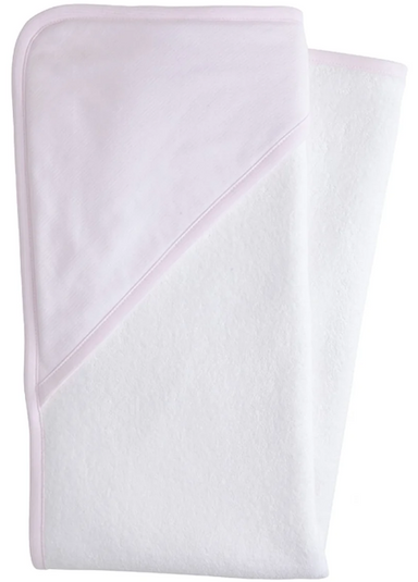 Hooded Towel | Pink Stripe - The Yellow Canary