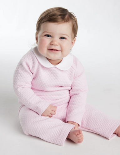 Quilted Pant Set | Light Pink - The Yellow Canary