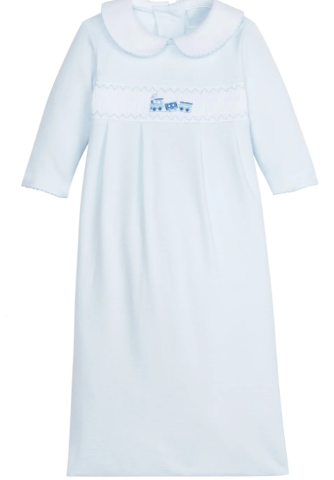Smocked Newborn Gown | Train - The Yellow Canary