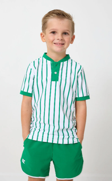 Blade Shirt | Green Stripe - The Yellow Canary