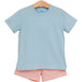 Shepherd Short Set | Coral Stripe - The Yellow Canary
