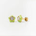 Earrings | Flower Enamel Gemstone - The Yellow Canary