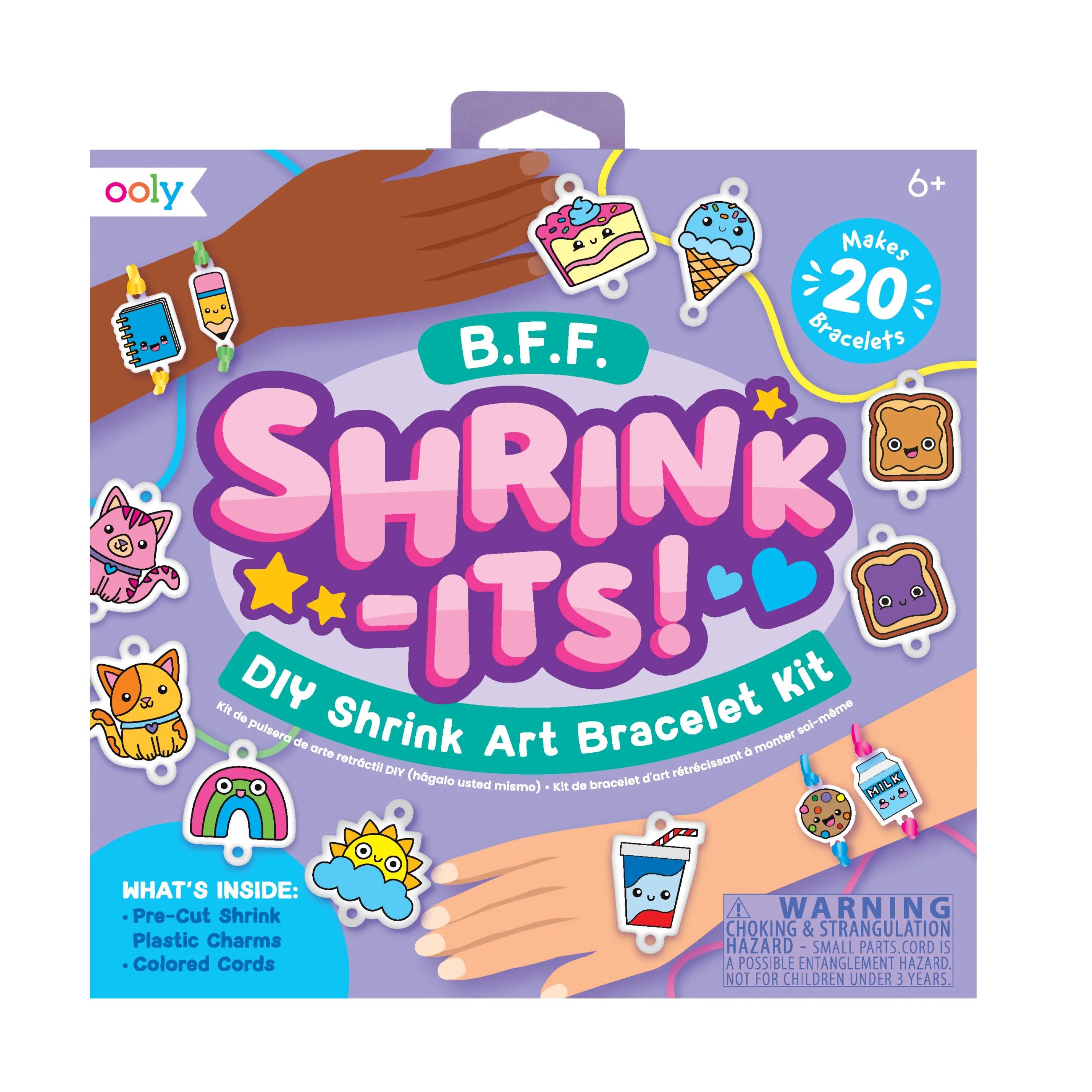 Shrink-Its!: D.I.Y. Shrink Art Bracelet Kit - B.F.F. (24 PC - The Yellow Canary