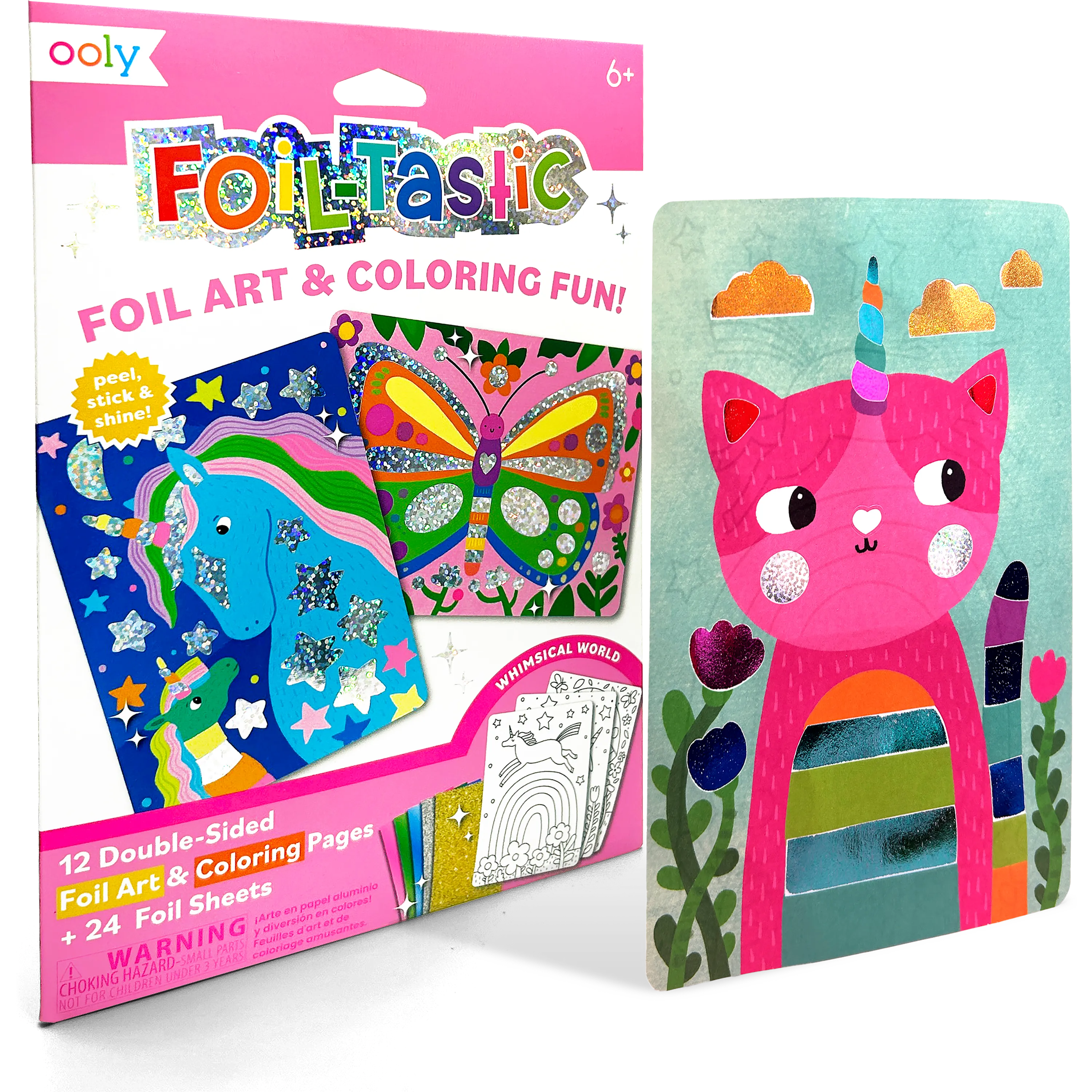 Foil-tastic: Foil Art & Coloring Fun - Whimsical World (36 P - The Yellow Canary