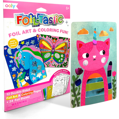 Foil-tastic: Foil Art & Coloring Fun - Whimsical World (36 P - The Yellow Canary