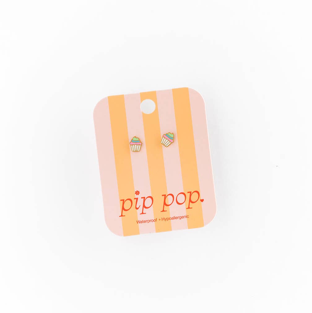 Earrings | Cupcake Stud - The Yellow Canary