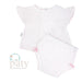 2 PC Diaper Set | Pink Pinstripe - The Yellow Canary