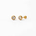 Earrings | Round Diamond - The Yellow Canary
