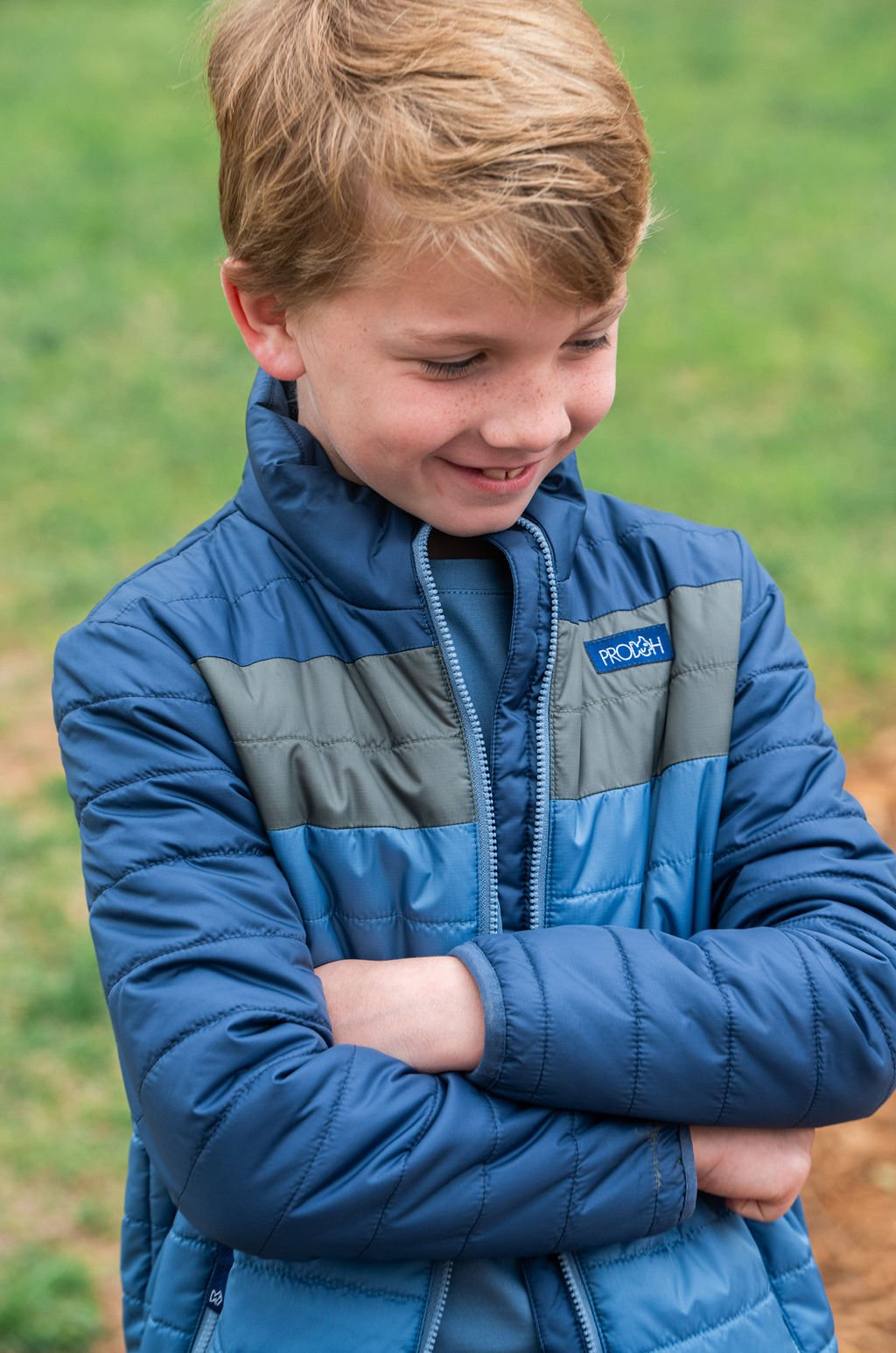 Boys Puffer Jacket | Colorblock