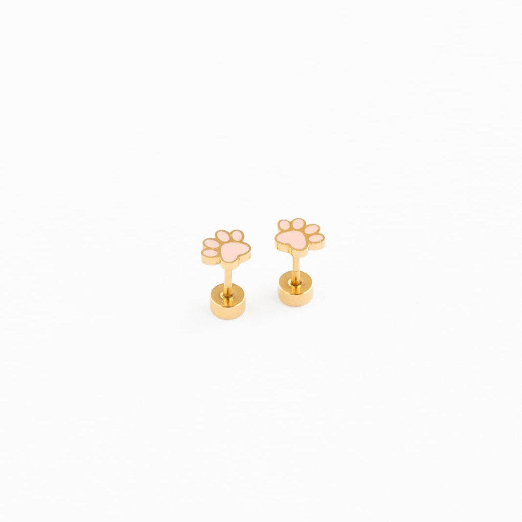 Earrings | Paw Print - The Yellow Canary