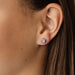 Earrings | Flower Enamel Gemstone - The Yellow Canary