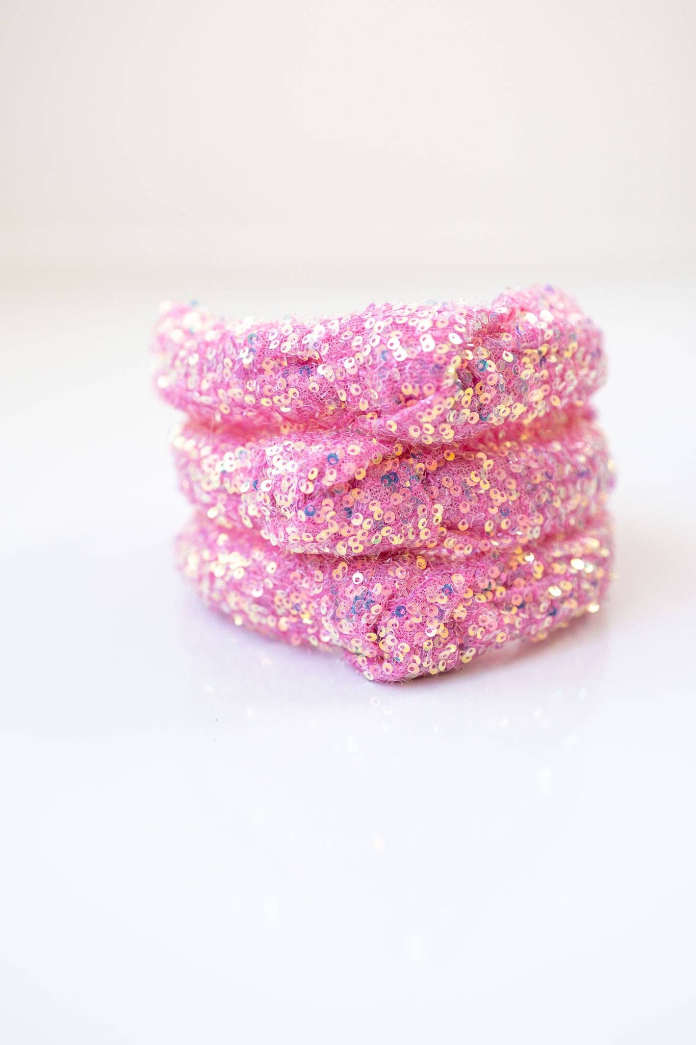 Sequin Headband - Pop of Pink: Light Pink