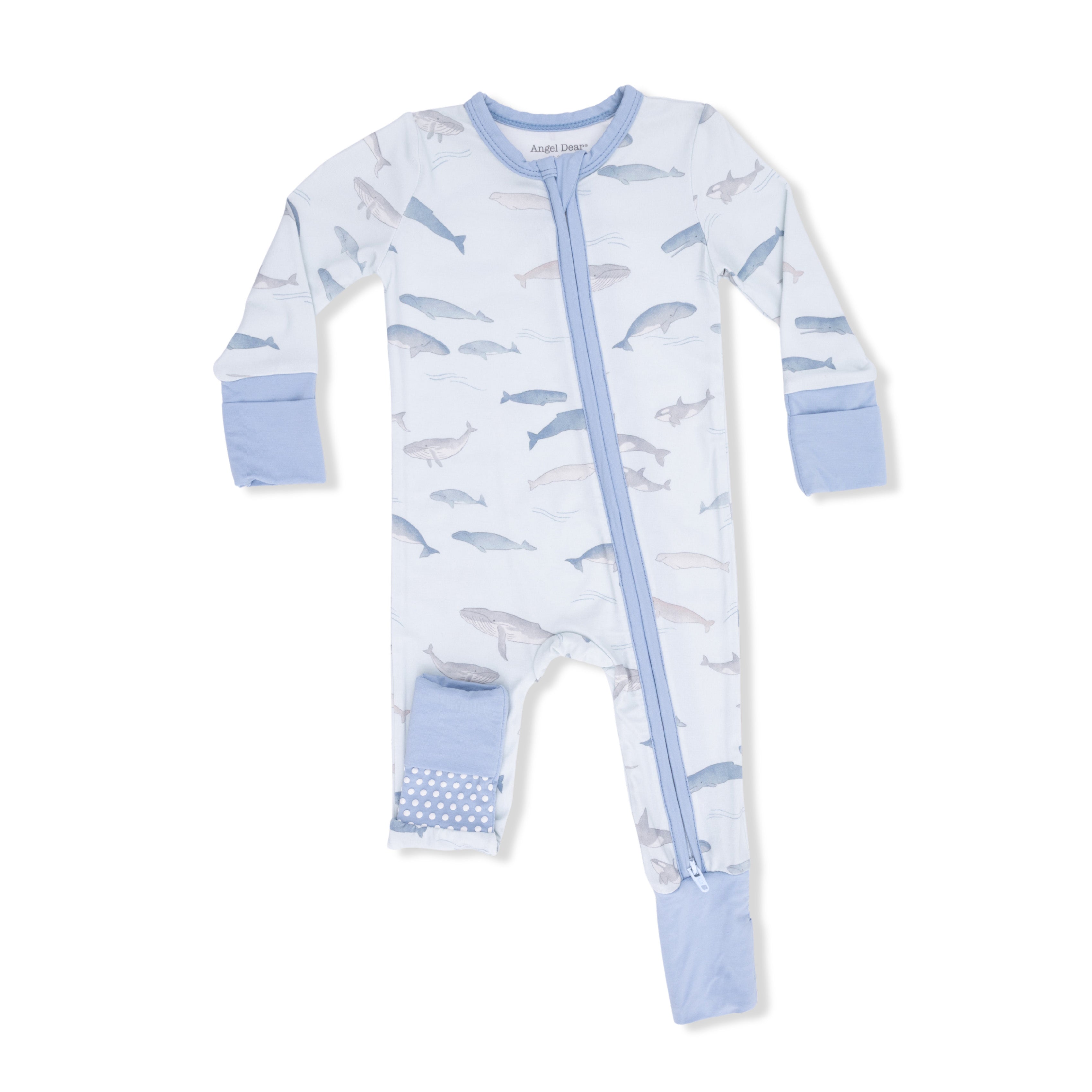 Zip Romper | Whales - The Yellow Canary