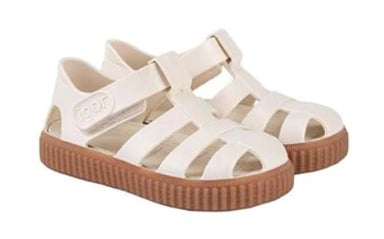 Caramelo Jelly Sandal | Marfil - The Yellow Canary