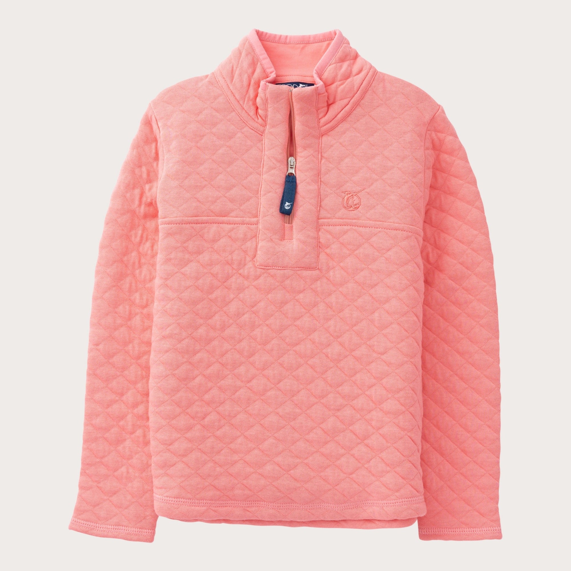 Quilted Pullover | Geranium Pink