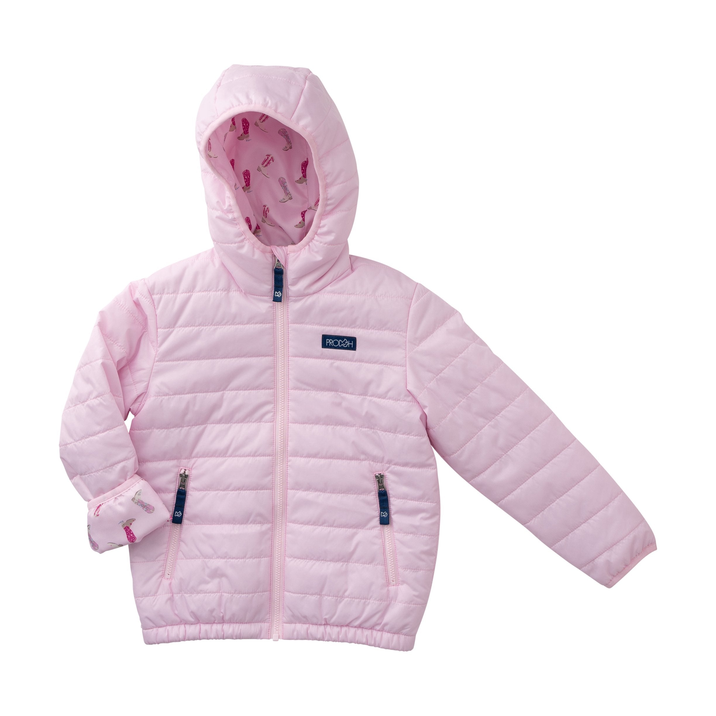 Girls Puffer Jacket | Pink Tulle