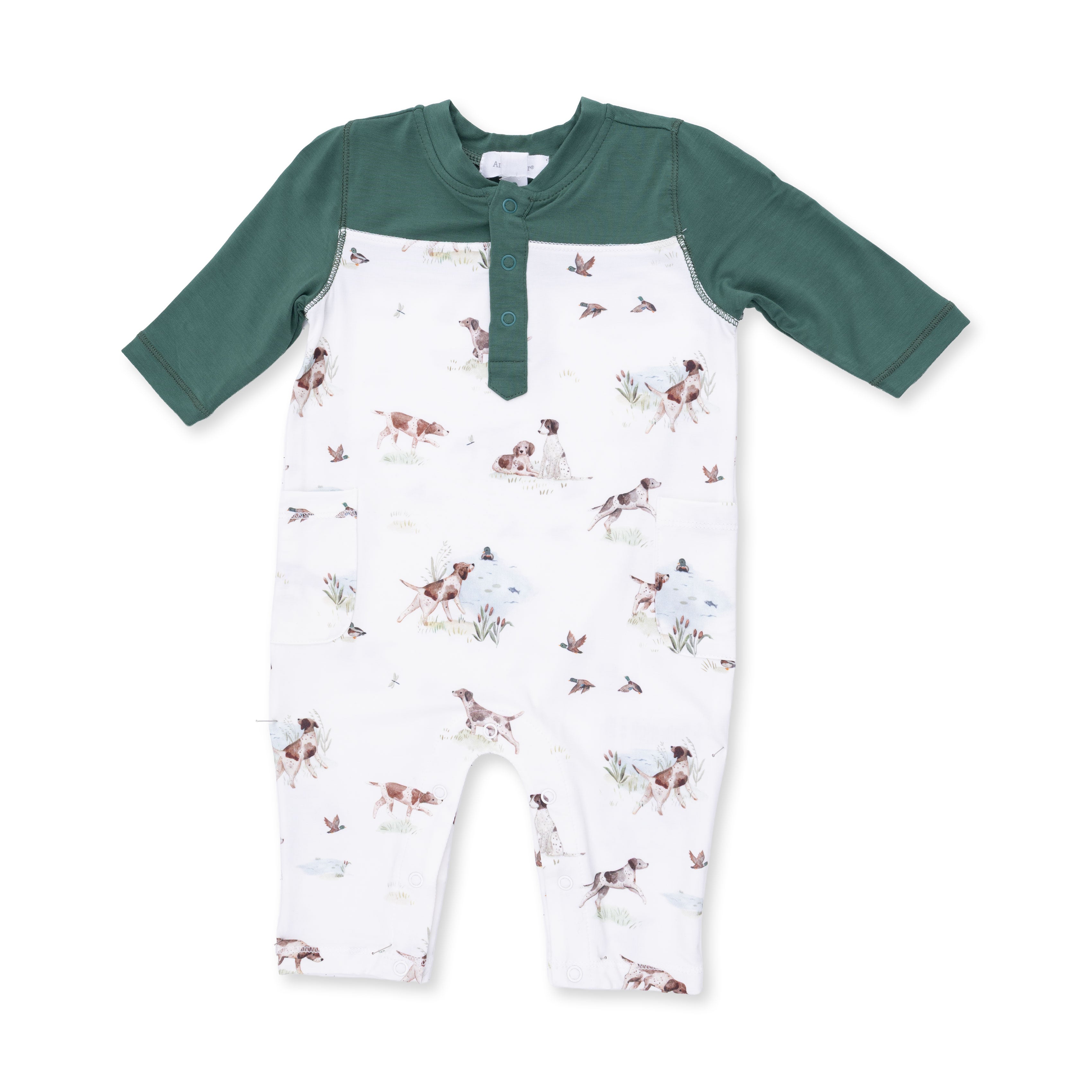Romper LS | Pups and Ducks