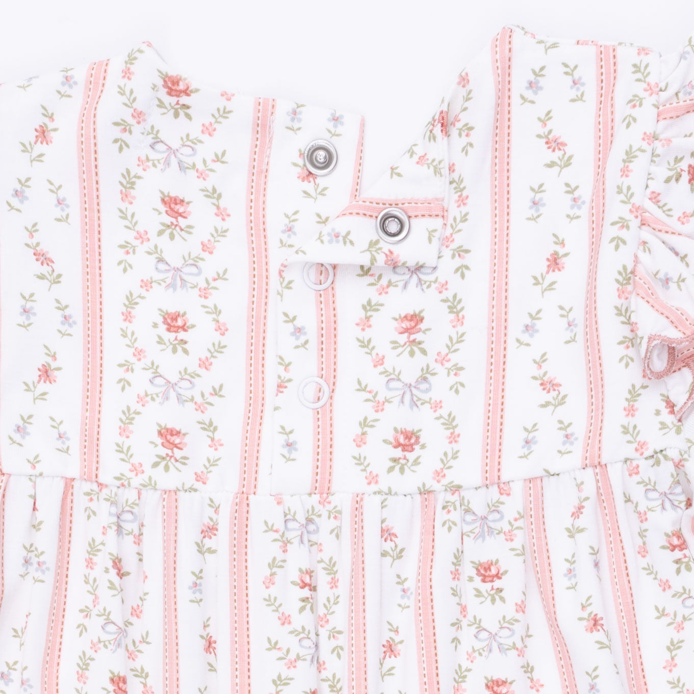 Romper | Rosebud Stripe