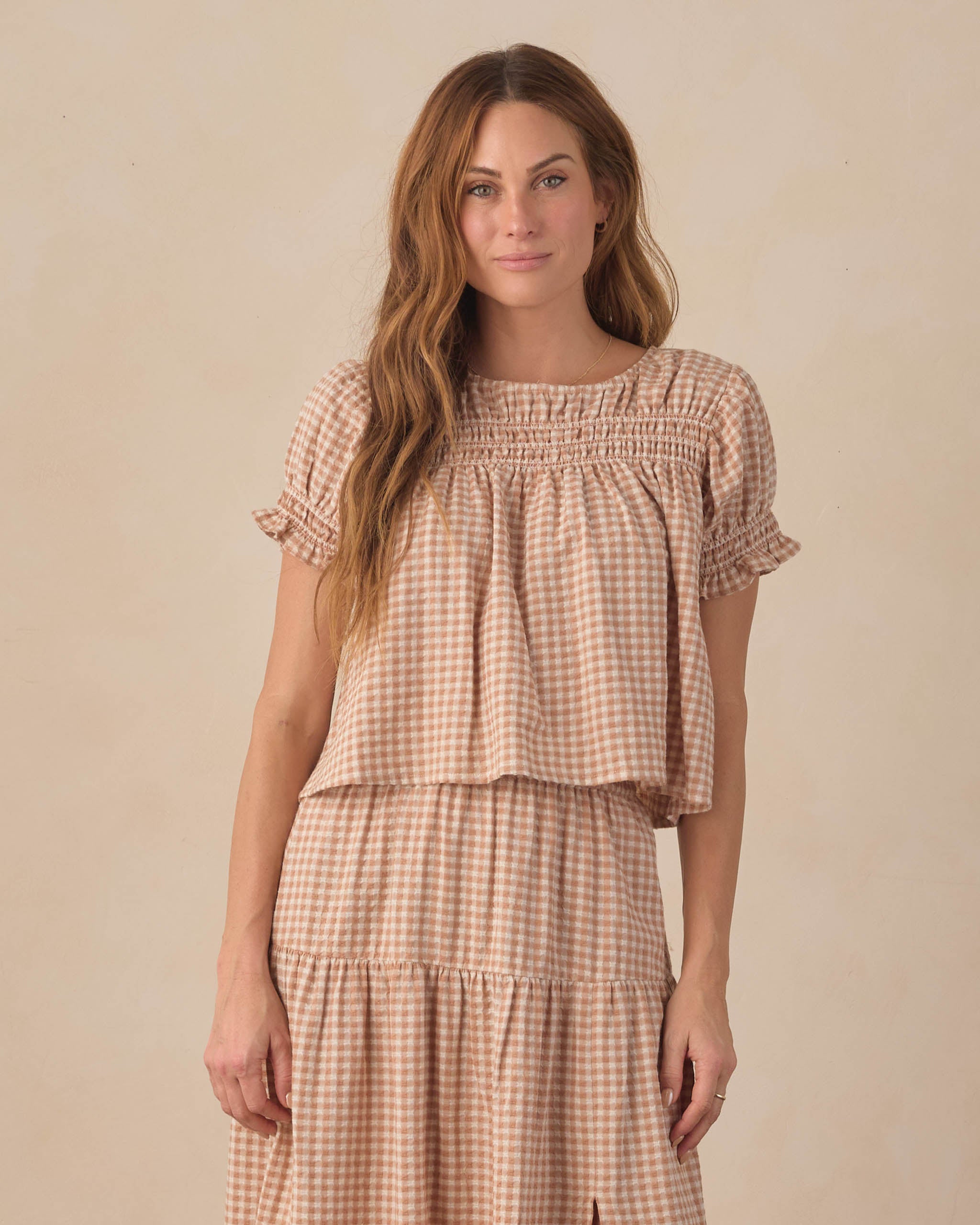 Womens Top | Fawn Gingham