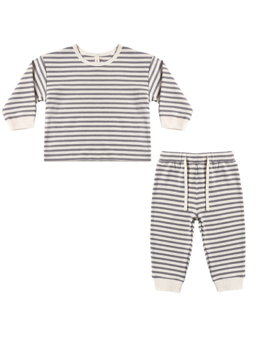 Cozy Set | Slate Stripe - The Yellow Canary