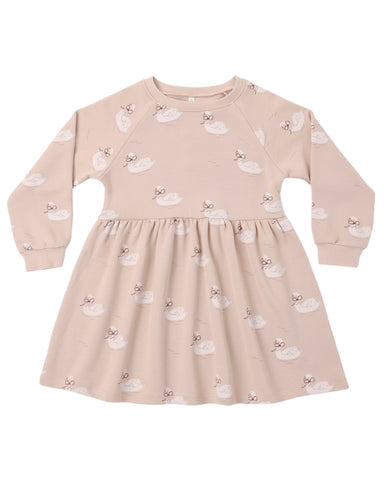 Raglan Dress | Swan - The Yellow Canary