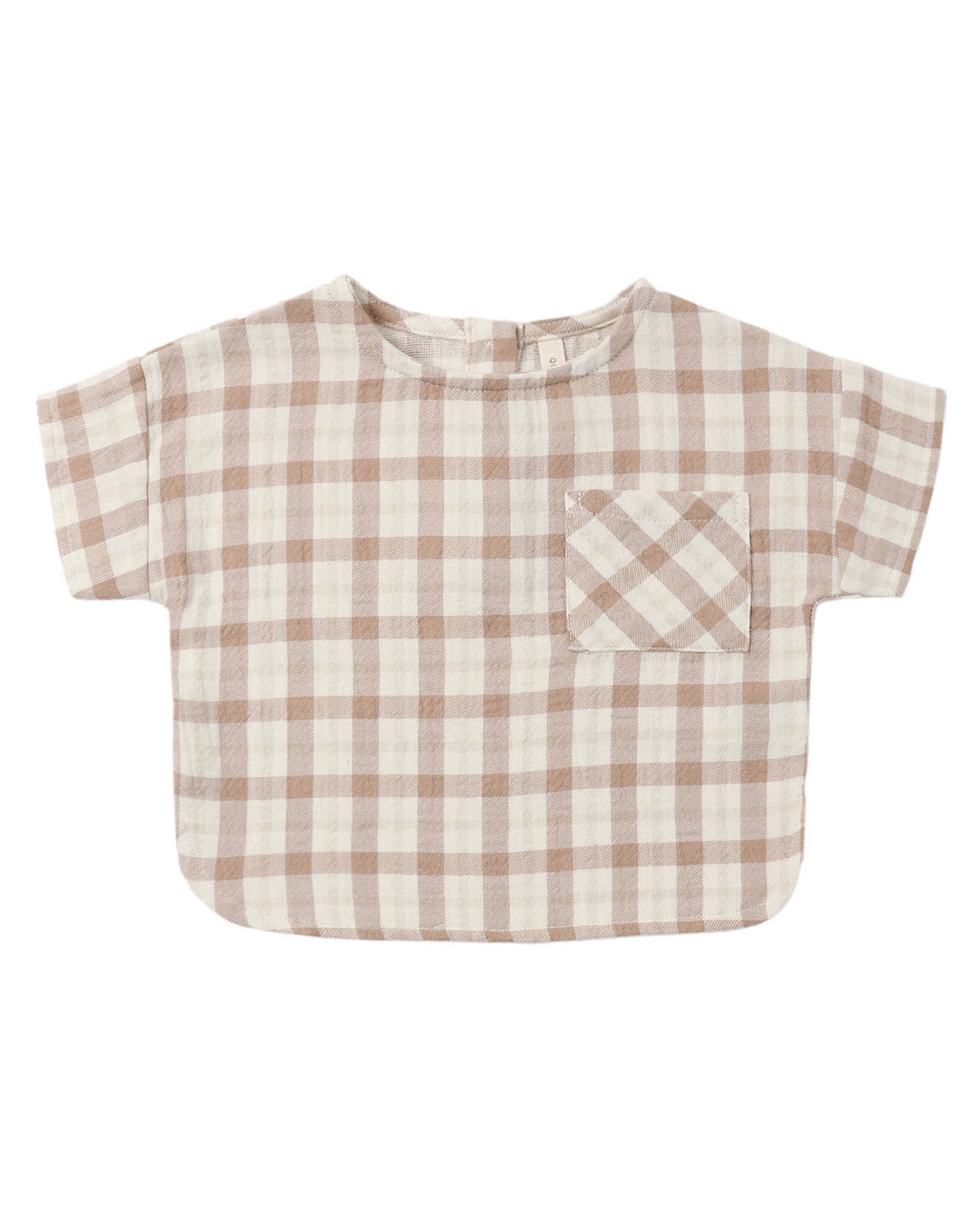 Woven Boxy Top | Rustic Plaid